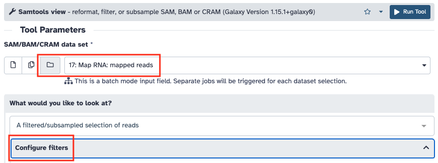 Conversion et filtrage SAM