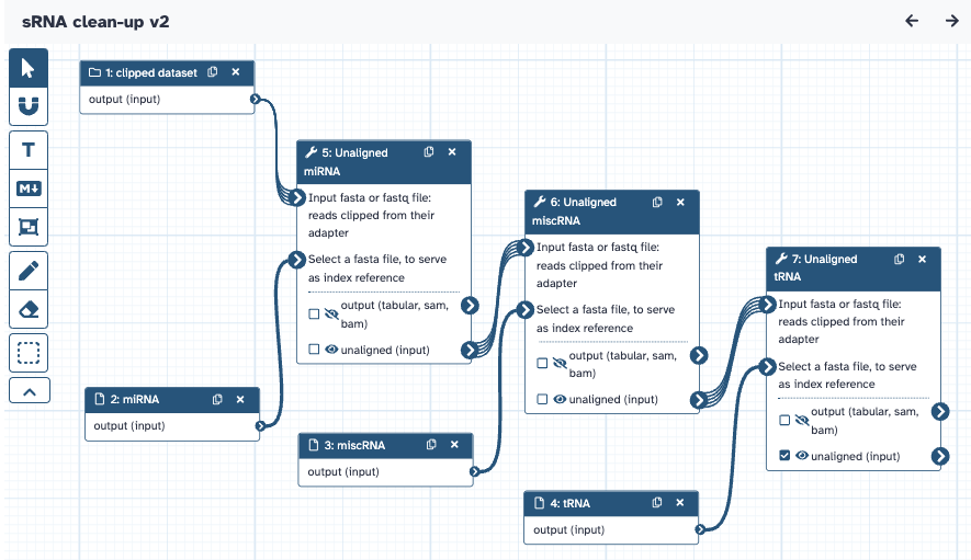 sRNA clean-up workflow